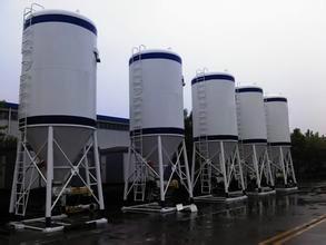 Dry-mixed mortar storage tank weighing system